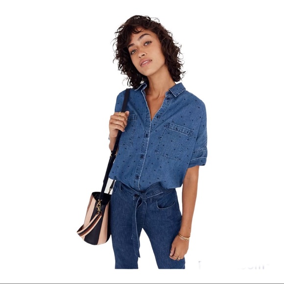 madewell denim courier shirt
